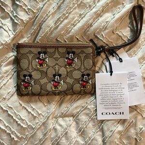 Disney X Coach Corner Wristlet